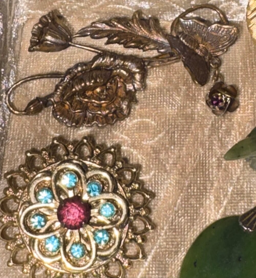 Jewelry Lot Vtg Rhinestone Sorrelli Trifari Weiss Jade High End Sets Estate