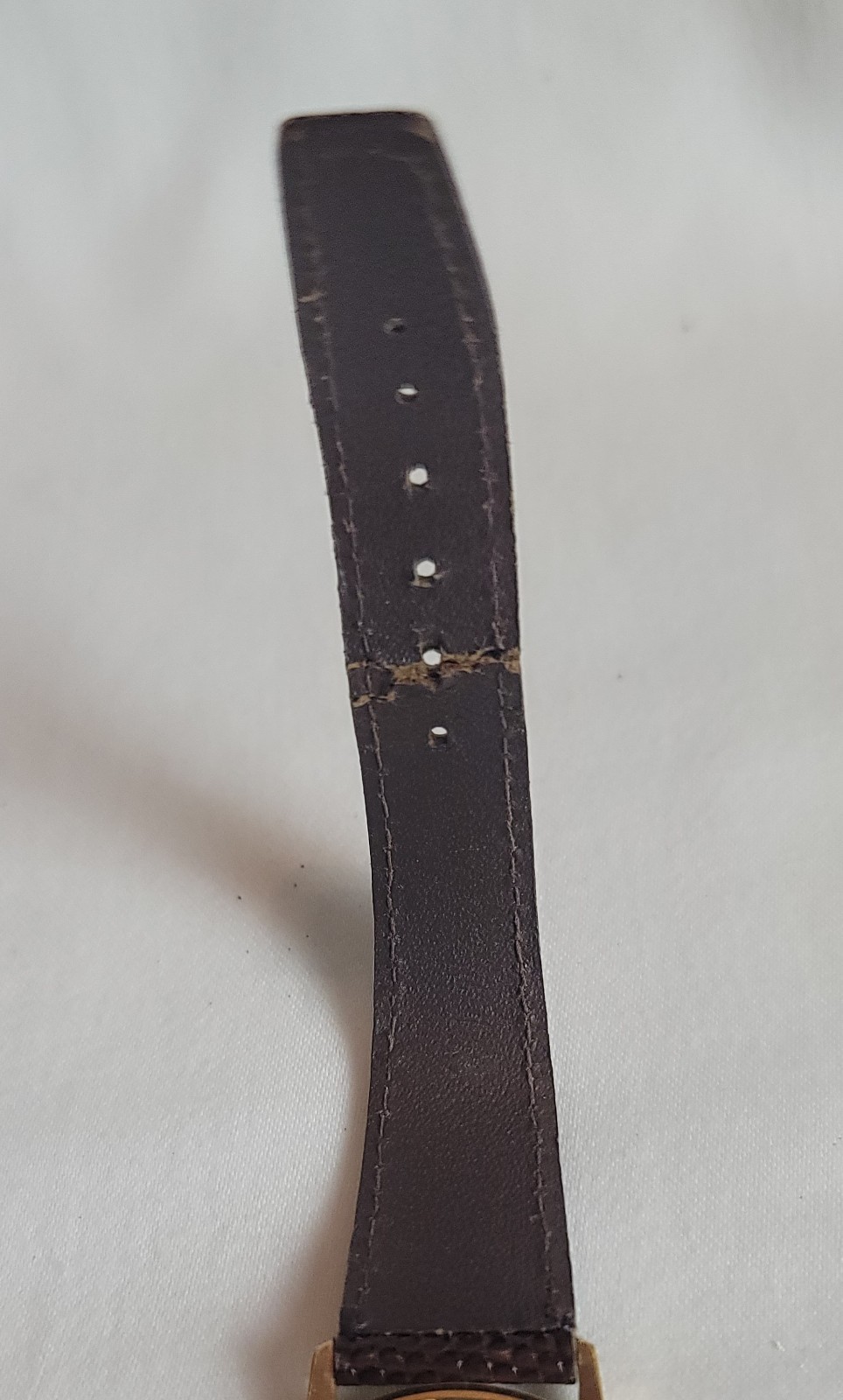 Vintage Lawrence Wristwatch With Brown Band