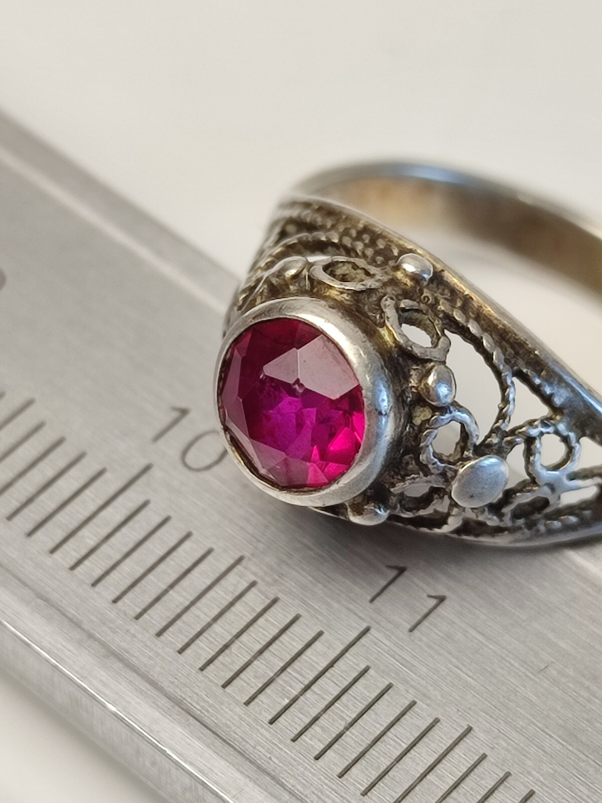 Silver Ring Soviet 875 Ring Unisex Adults vintage silver ring ussr Jewellery