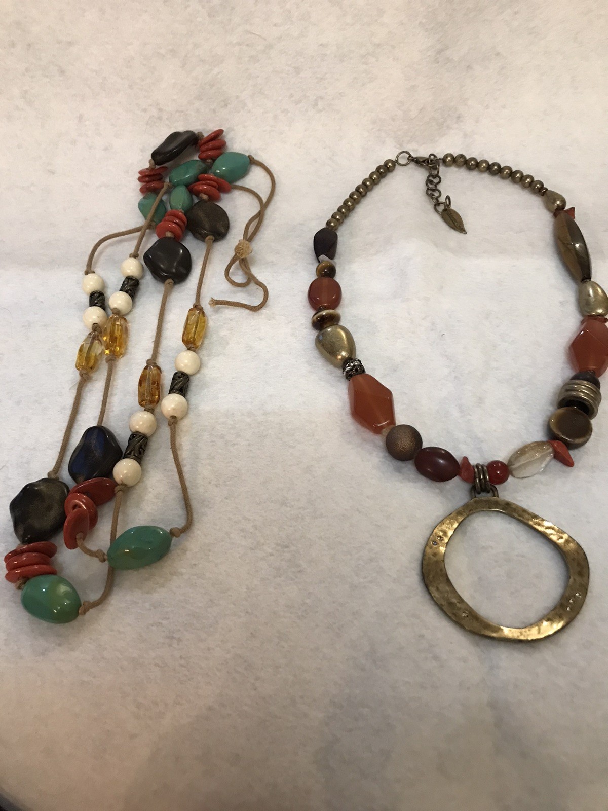 Vintage Jewelry-2 Necklaces-1 Coldwater Creek-1 Unknown