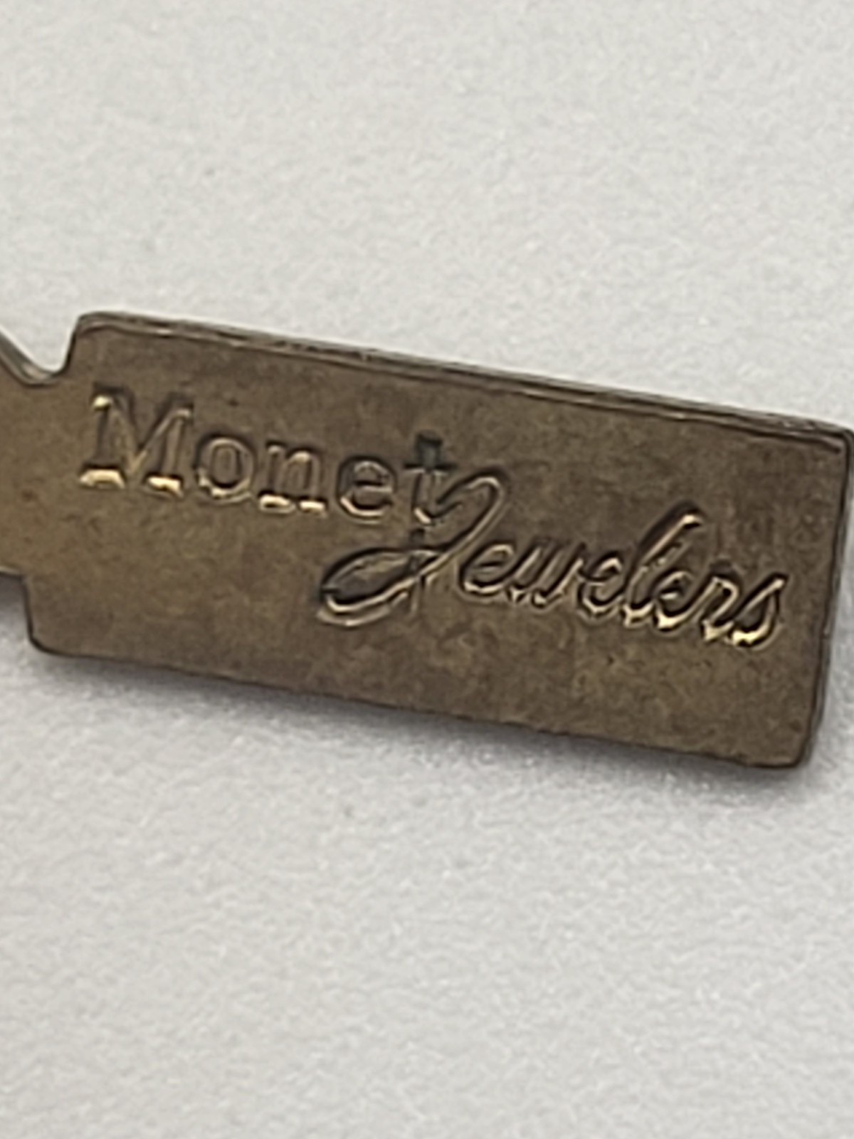 1930s Signed MONET JEWELERS Very Rare Bracelet Wide Gate Curb Chain Border 7″