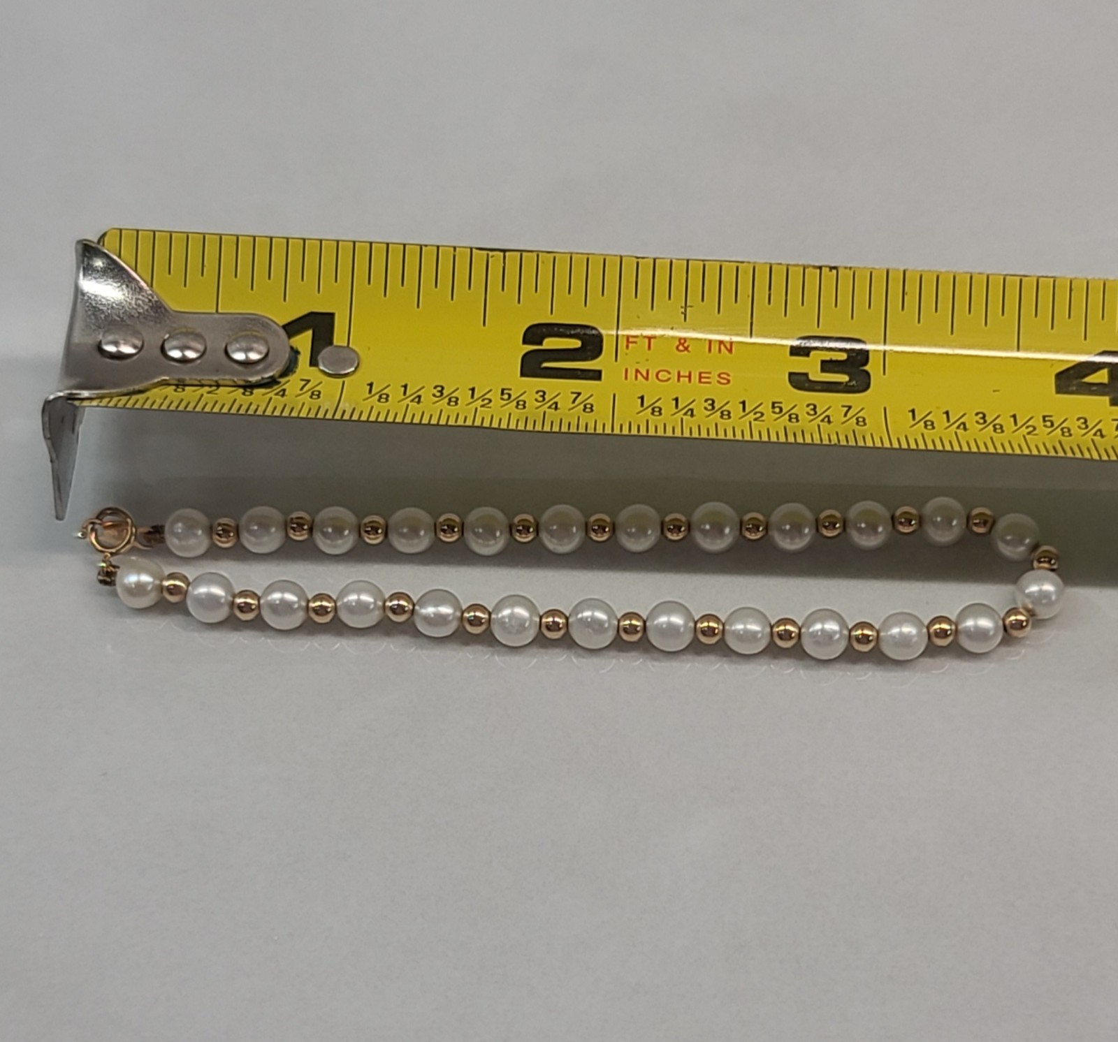 Vintage 14K Gold Bead-Pearl Jewelry Necklace Bracelet Earrings Set