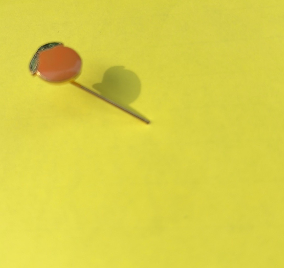 A Happy Vintage Orange Stickpin