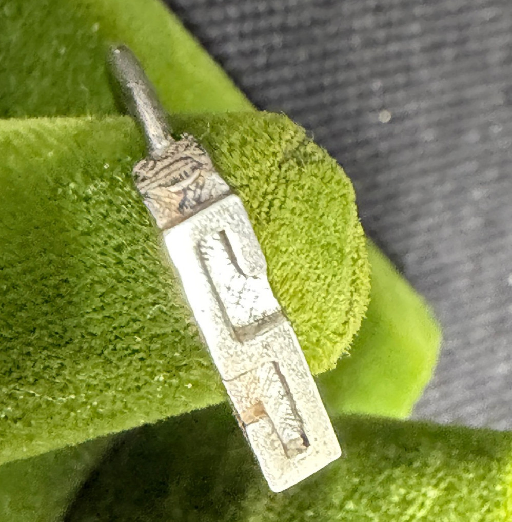 Vintage Sterling Silver Stamped Typebar Monogram “S” Ring Size 6 ADJUSTABLE