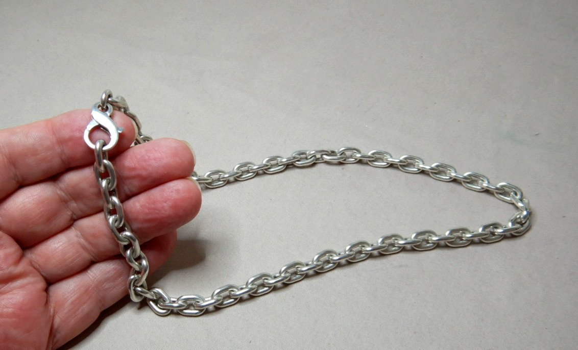 Vintage Sterling Silver Heavy Chunky Link Chain Necklace By Dban Australia 4208