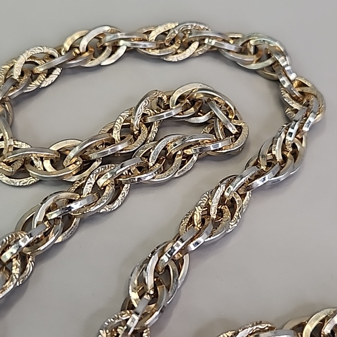 Vintage Slider Rope Necklace Tassel Faux Pearls Ribbed Ball Beads Chunky 28″