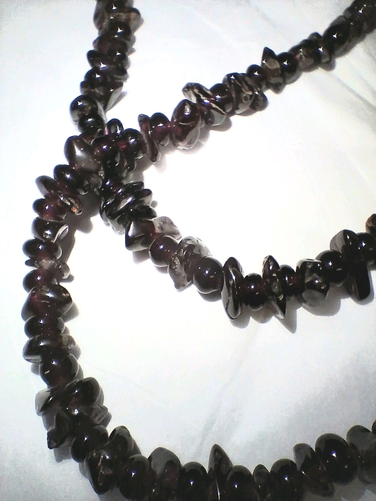 Vintage Bohemian Garnet Necklace, Natural Garnet & Bohemian Garnet Bracelet Lot