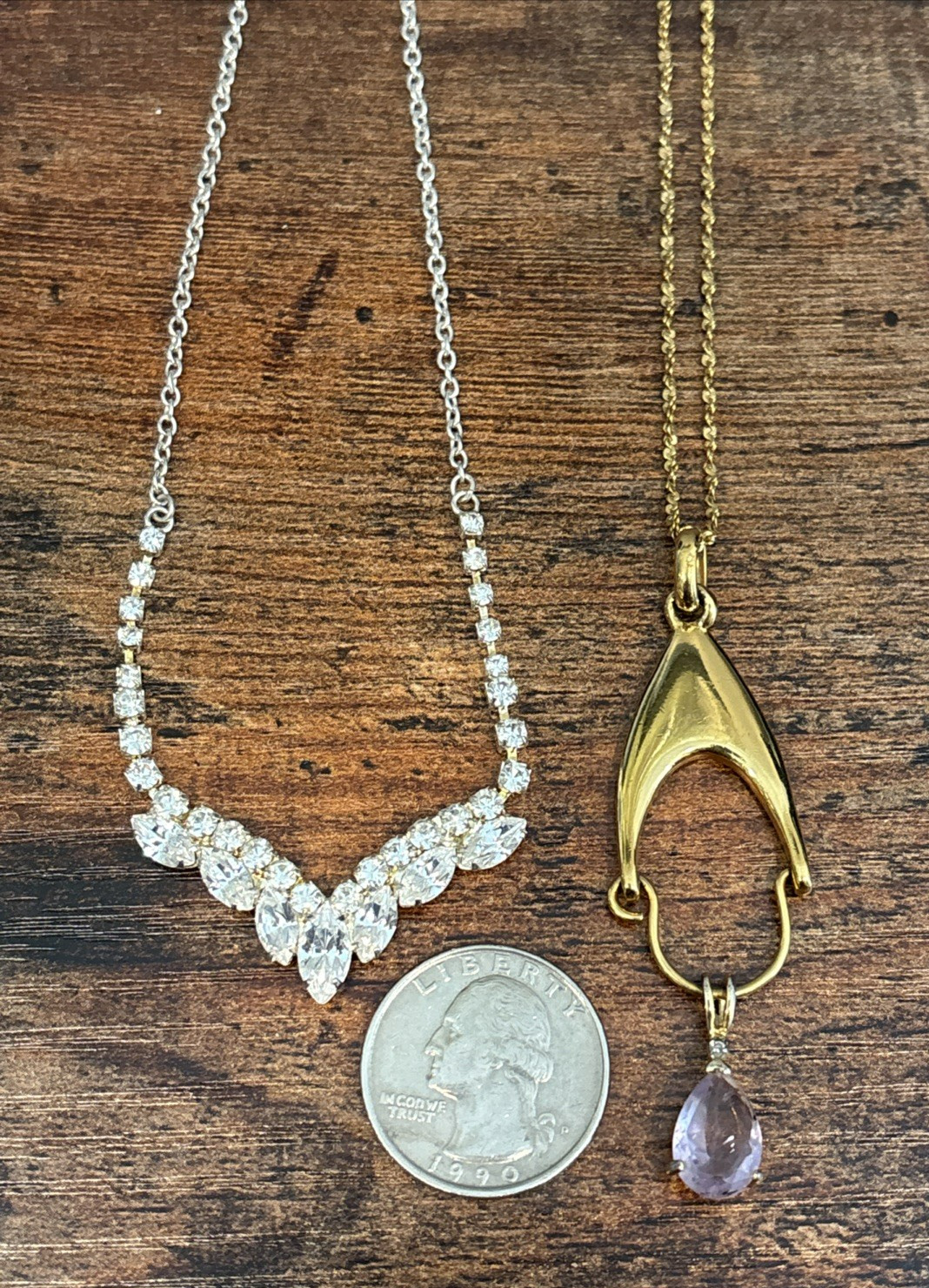 Lot 21 Bling Faux Gemstone Fashion Statement Jewelry Gold & Silver Tone 7 Marked