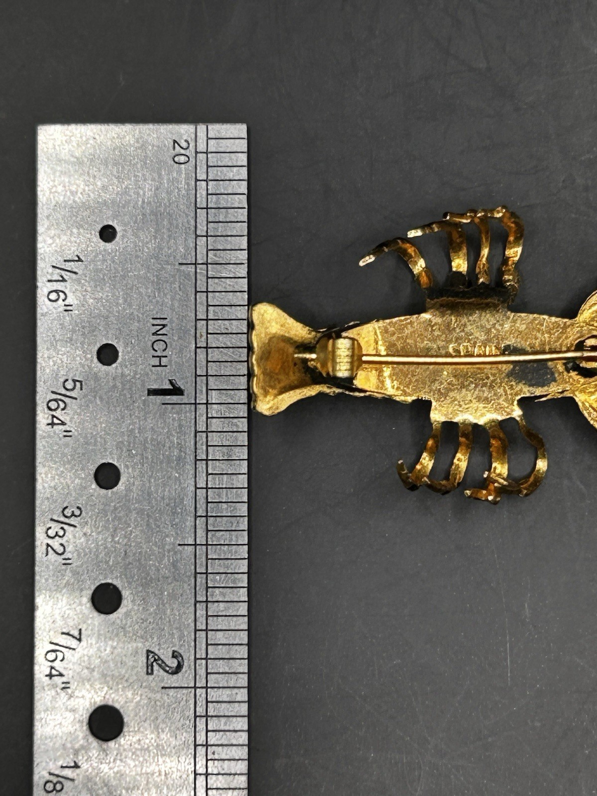 Spain Lobster Brooch Vintage Pin Jewelry From Spain