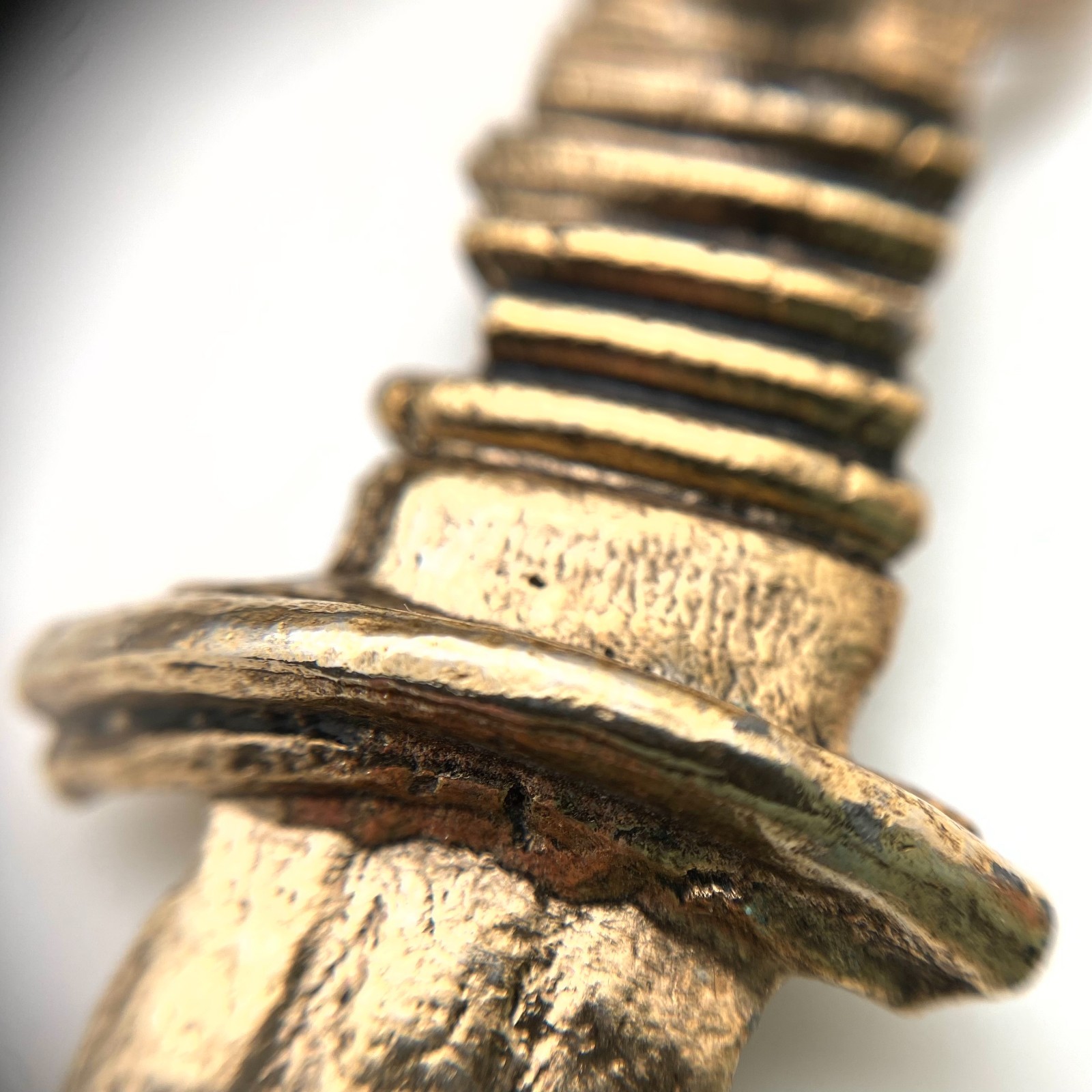 Vintage Brass Plated Broken Sword Pendant (MP89)
