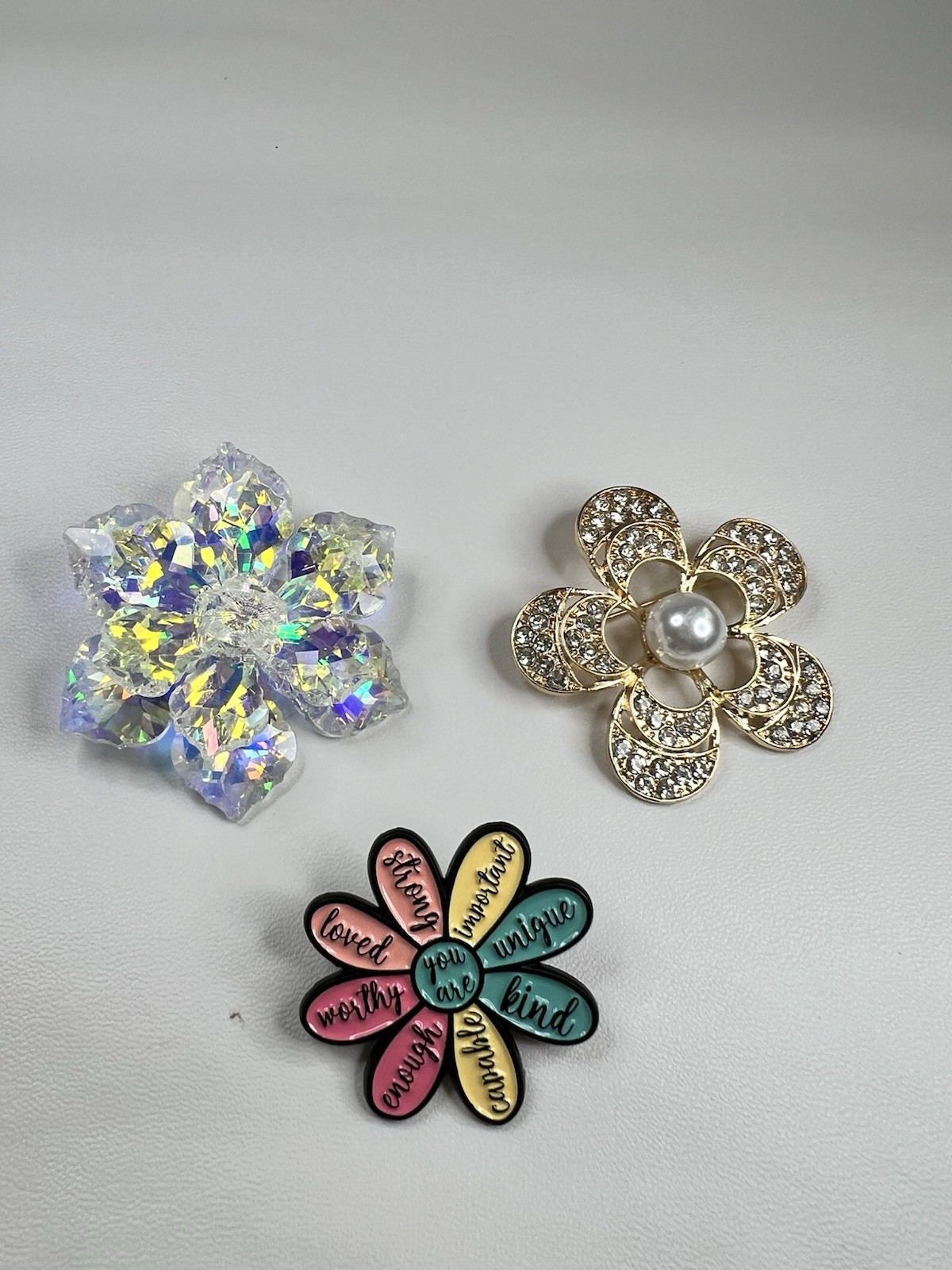 NEW Bundle Lot Floral Brooches crystal enamel rhinestones faux pearl pins