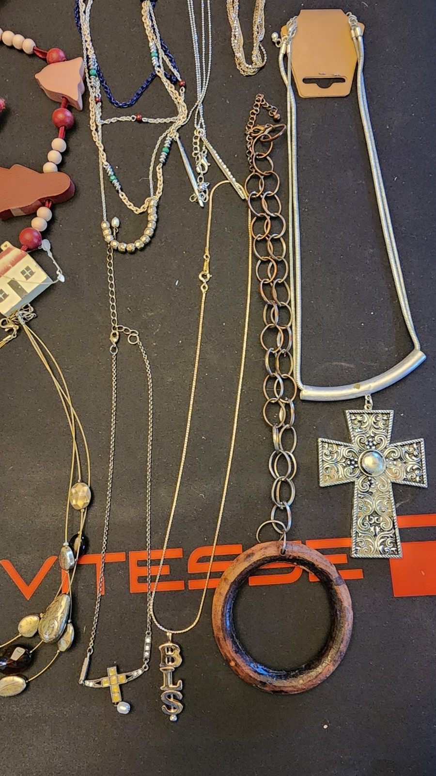 Lot #45 of random estate sale jewelry, necklaces, bracelets, earrings