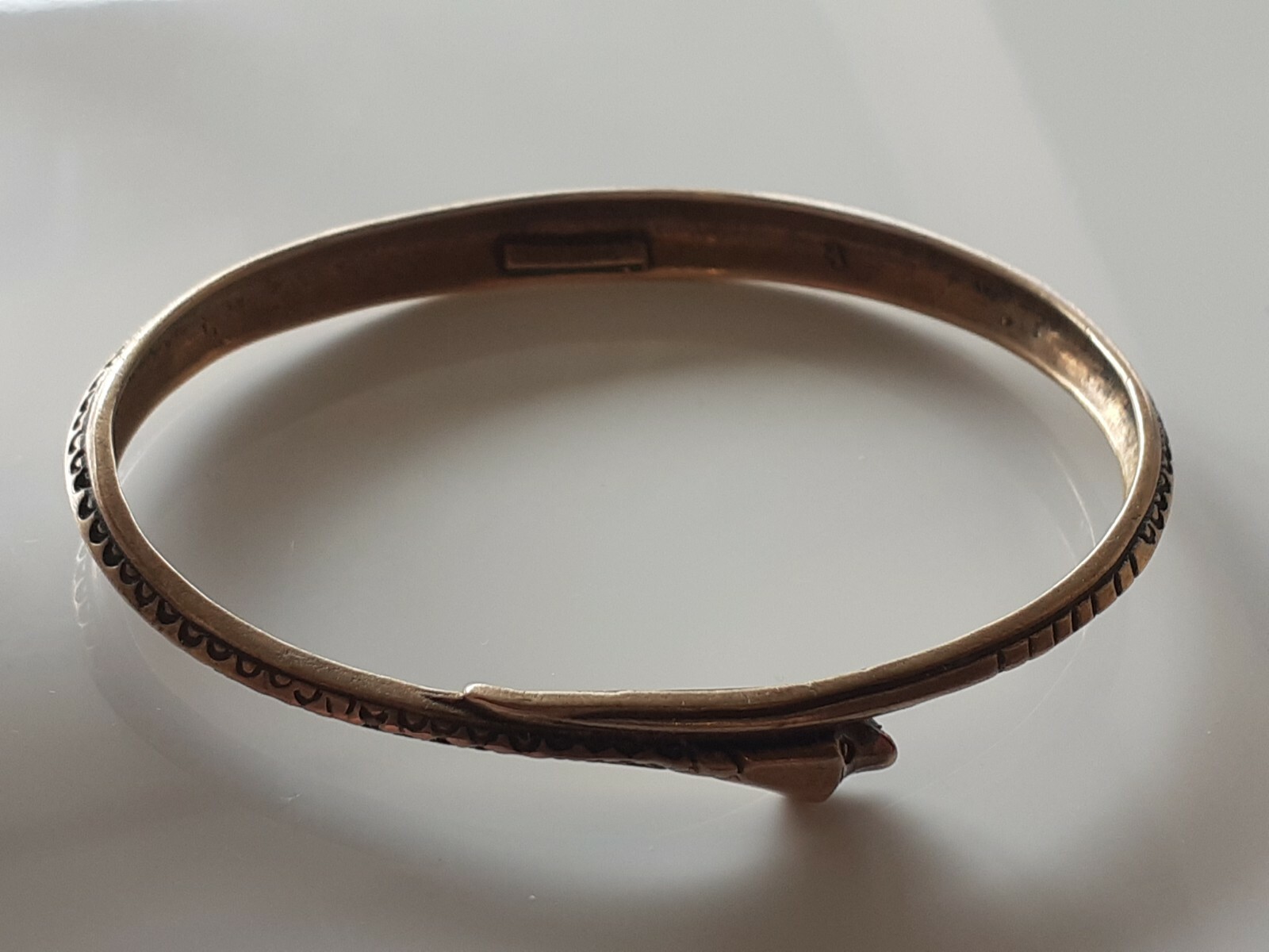 NORWEGIAN SIGMUND ESPELAND DESIGN BRONZE SNAKE ARMRING NORWAY EH