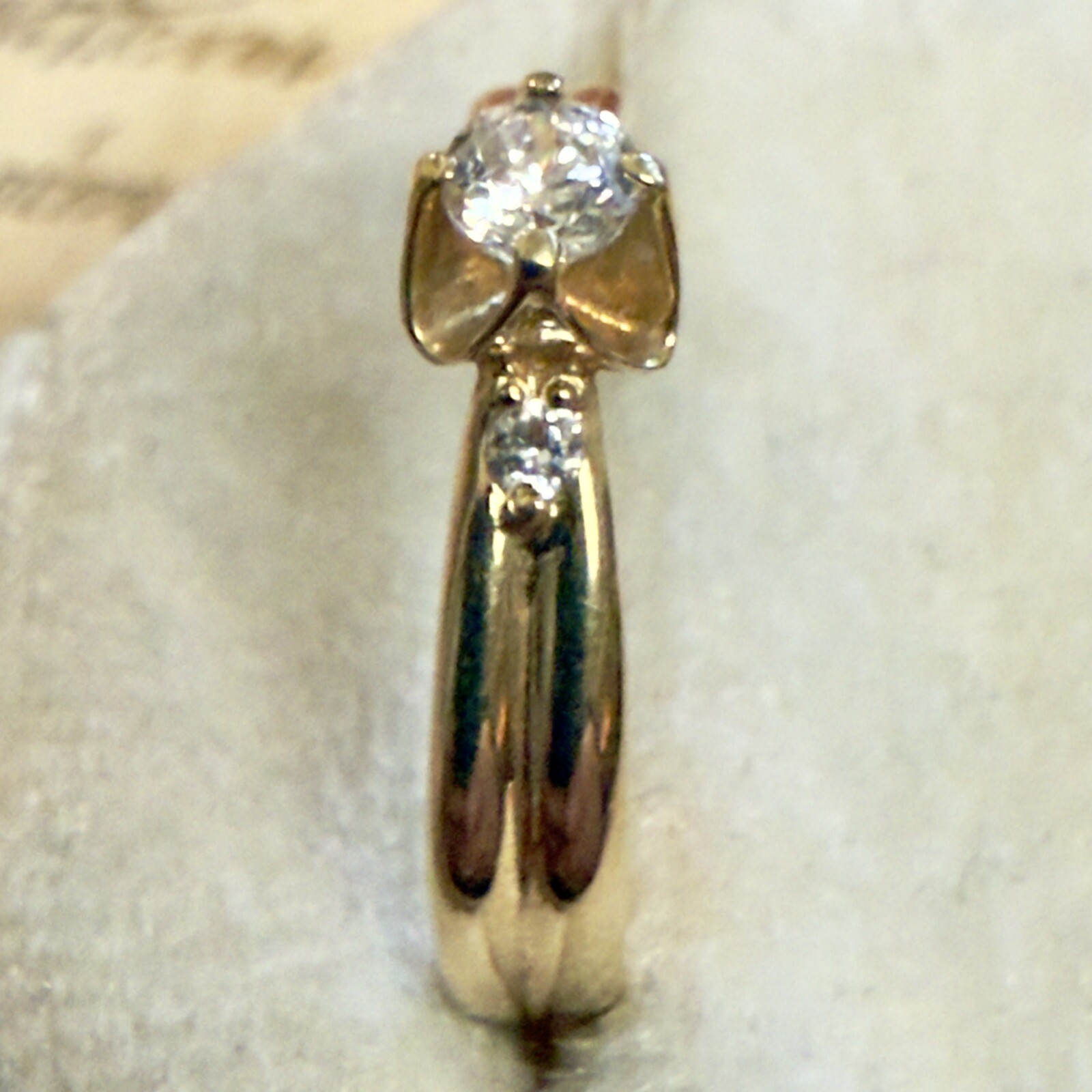Size 6.25 – Fabulous Vintage 585 14K Gold Ring – East European – #1539