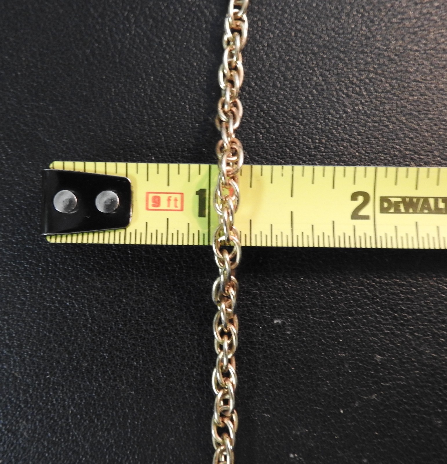 Vintage 24″ 4mm Givenchy ? Gold Tone Woven Byzantine chain link Chain Necklace