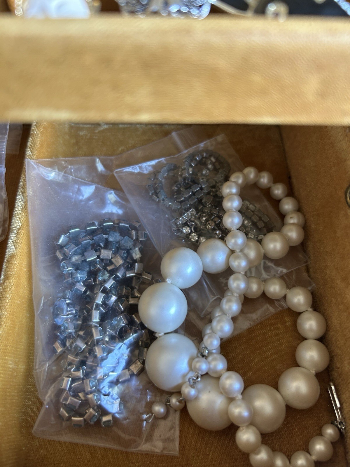 Vintage Estate Jewelry Lot & Box- Rings, Earrings, Pendants- Nice