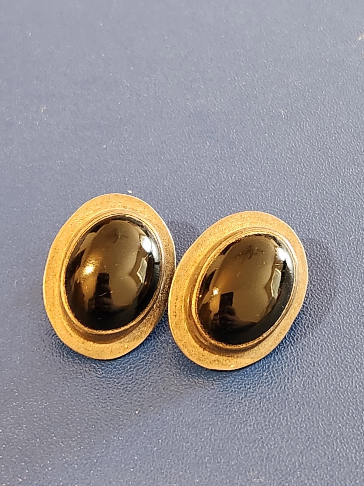 Sterling Silver Black Onyx Stud Earrings