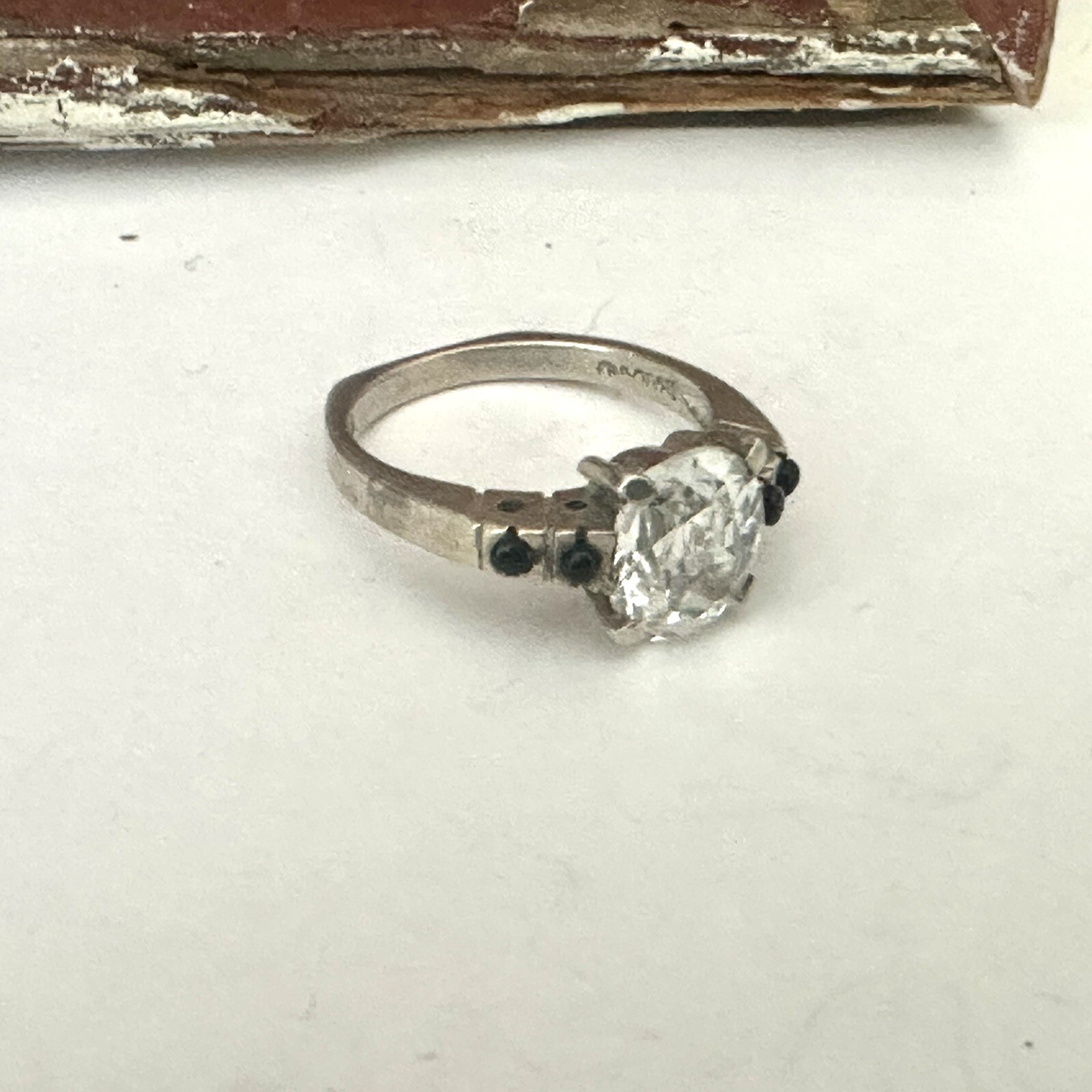 Sterling Silver 925 Wedding Band Designer CZ Bridal Engagement Band Ring