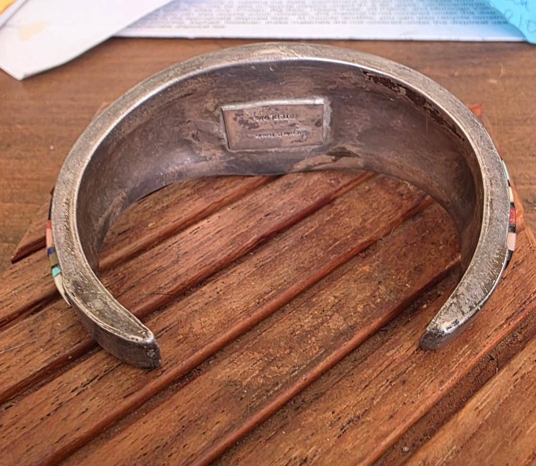 Ervin P. Tsosie Micro Inlay Bracelet Native American