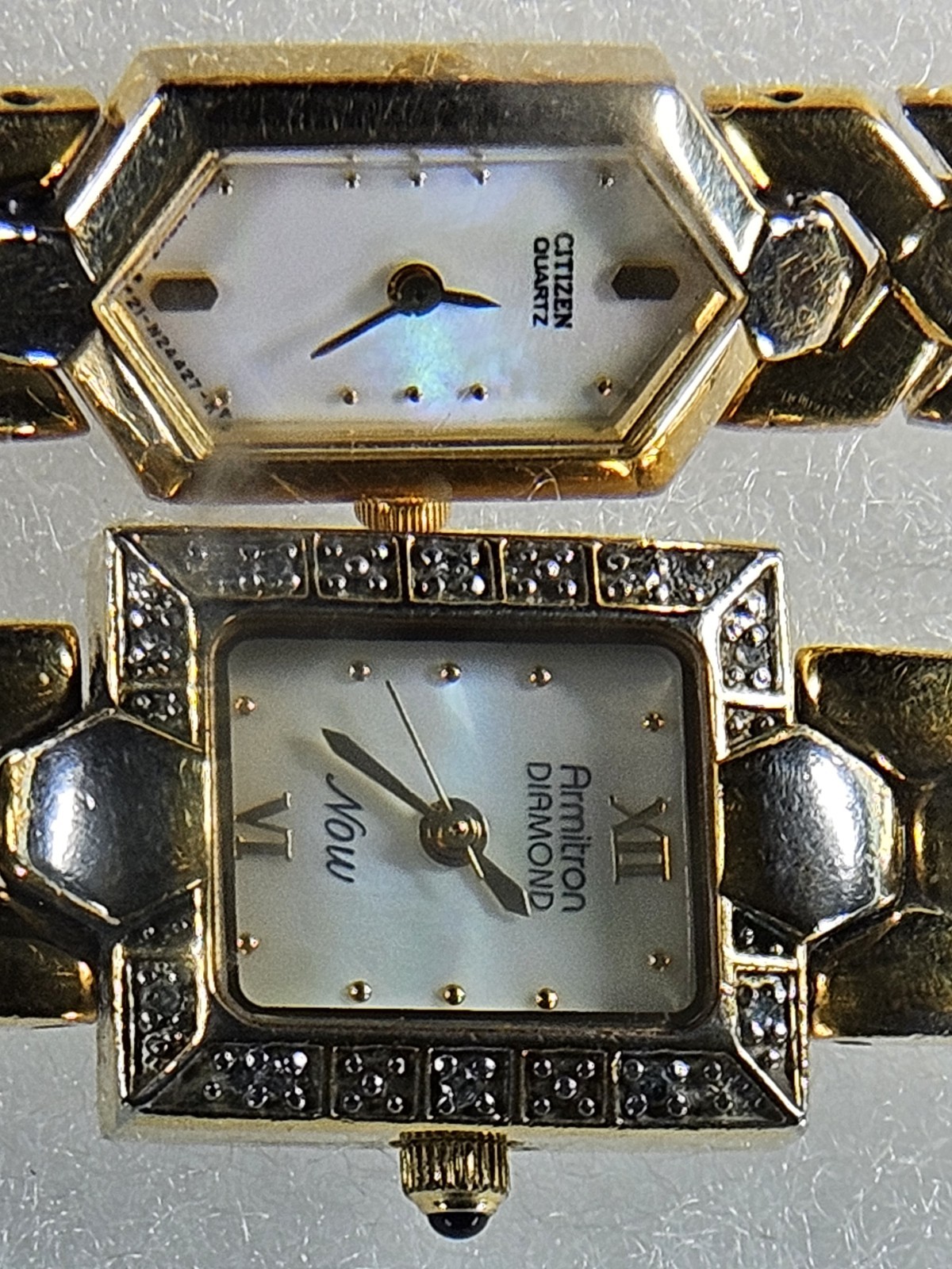 VTG Women’s Watches Geneve Diamond – Citizens Elegance Armitron Mother of Pearl