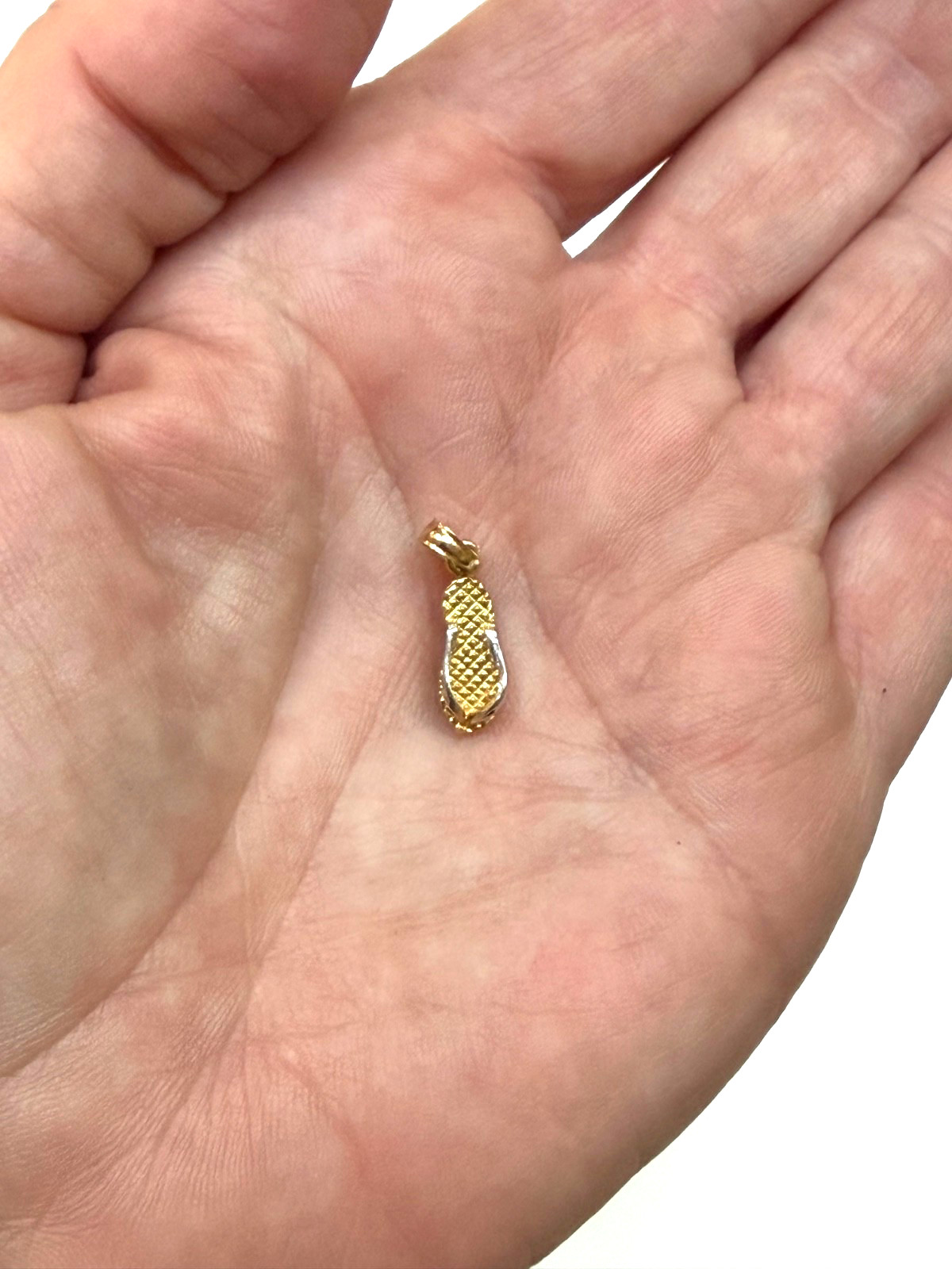 Vintage 14k Gold FLIP FLOP PENDANT – Beach Sandal Charm SHOE Necklace Bracelet
