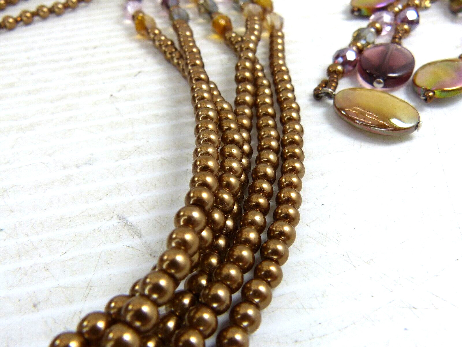 Vintage Joan Rivers Starlet Necklace Copper Bronze Color Statement Necklace