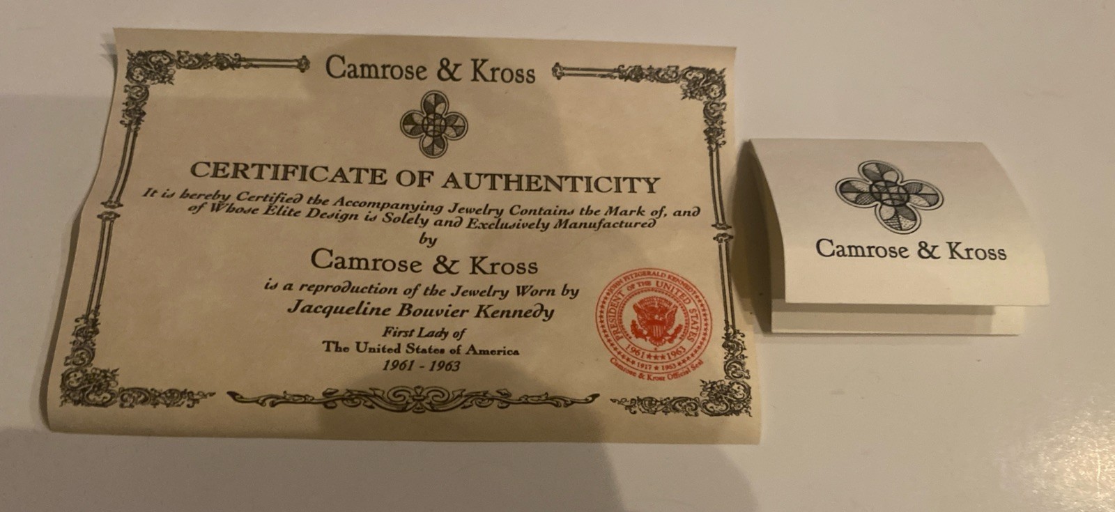 Camrose & Kross Jacqueline Kennedy Light Blue And Crystal Square Gold Bracelet
