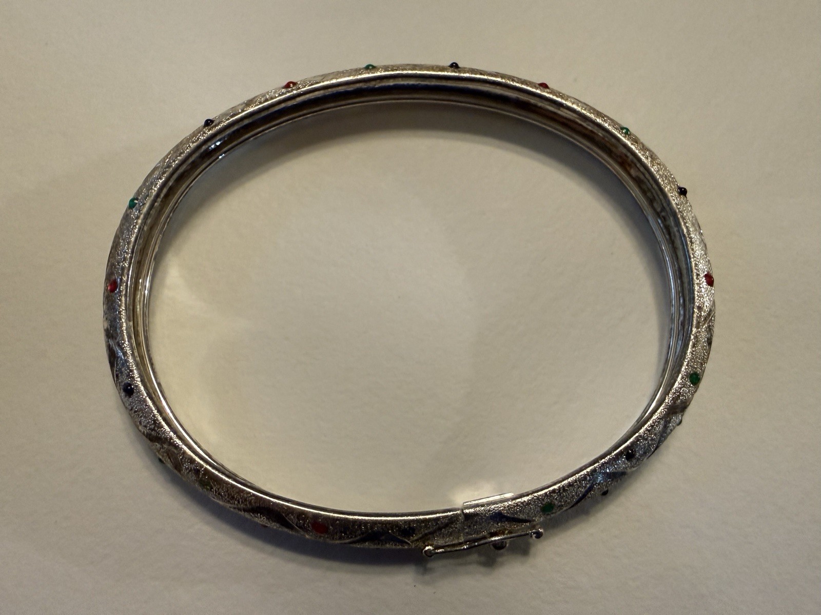 VINTAGE STUNNING STERLING SILVER BANGLE BRACELET ~ 925