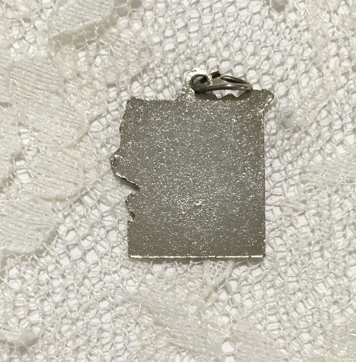 Vintage Yellowstone Park Charm Enameled Souvenir Wyoming Silver Tone