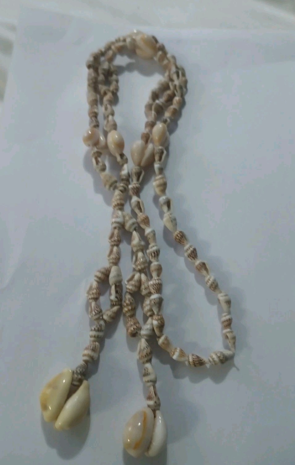 Vintage Handcrafted Cowrie/Other Seashell Necklace Lot (5 Necklaces)