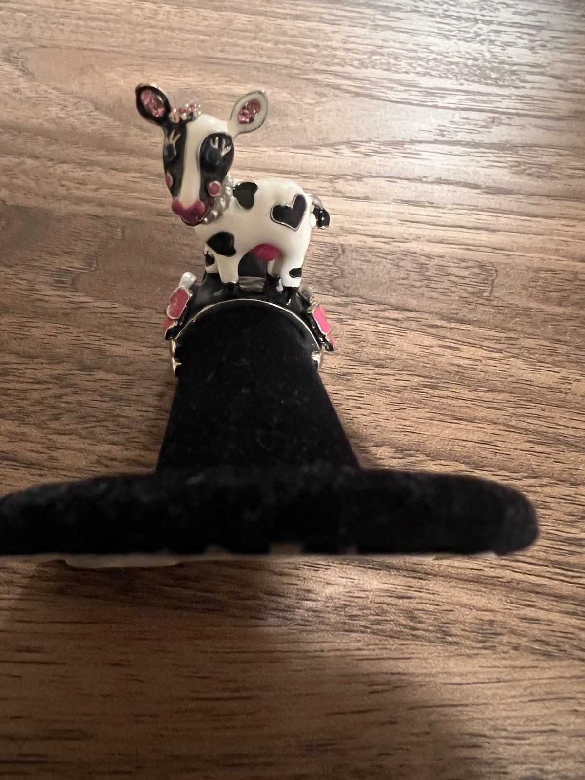 Betsey Johnson Cow Ring Sz 6 – Rare- 15