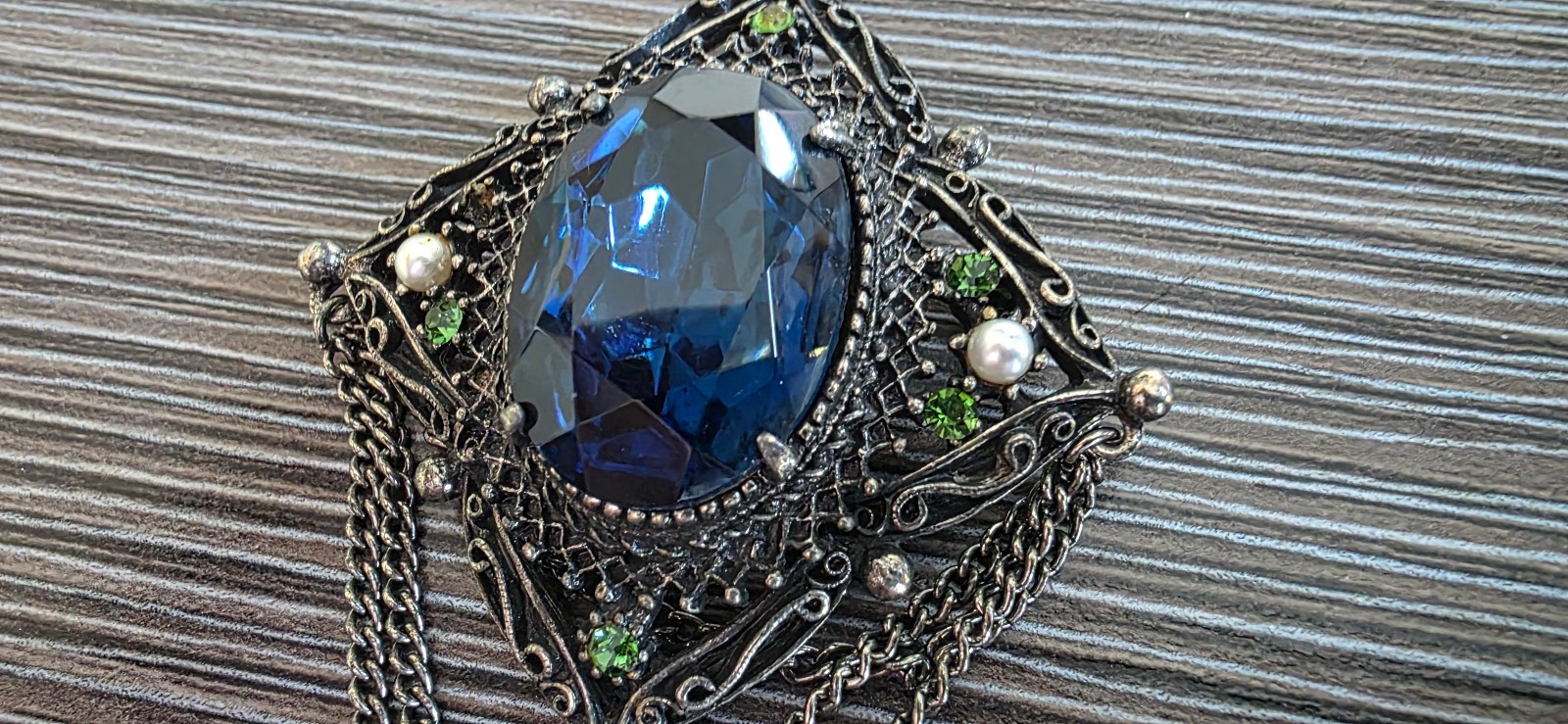 Gorgeous Signed Florenza Ladies Bracelet (With Retail Tag) AND Brooch