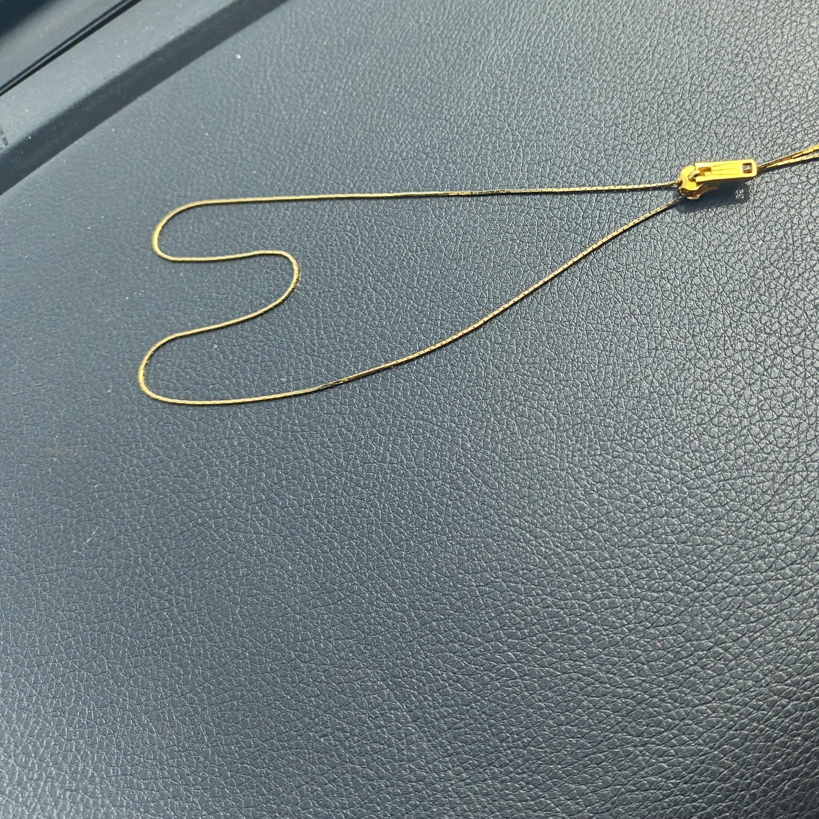 Vintage Gold Tone Bolo, Lariat Zipper, Choker Style Necklace