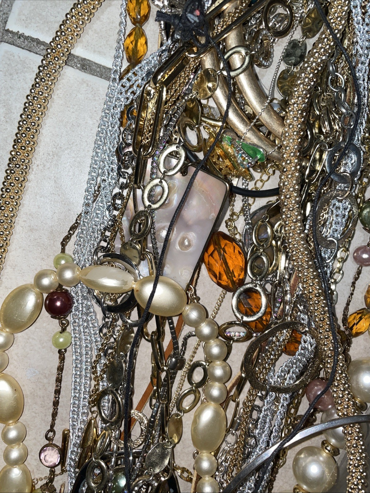 vintage necklace lot See Pictures