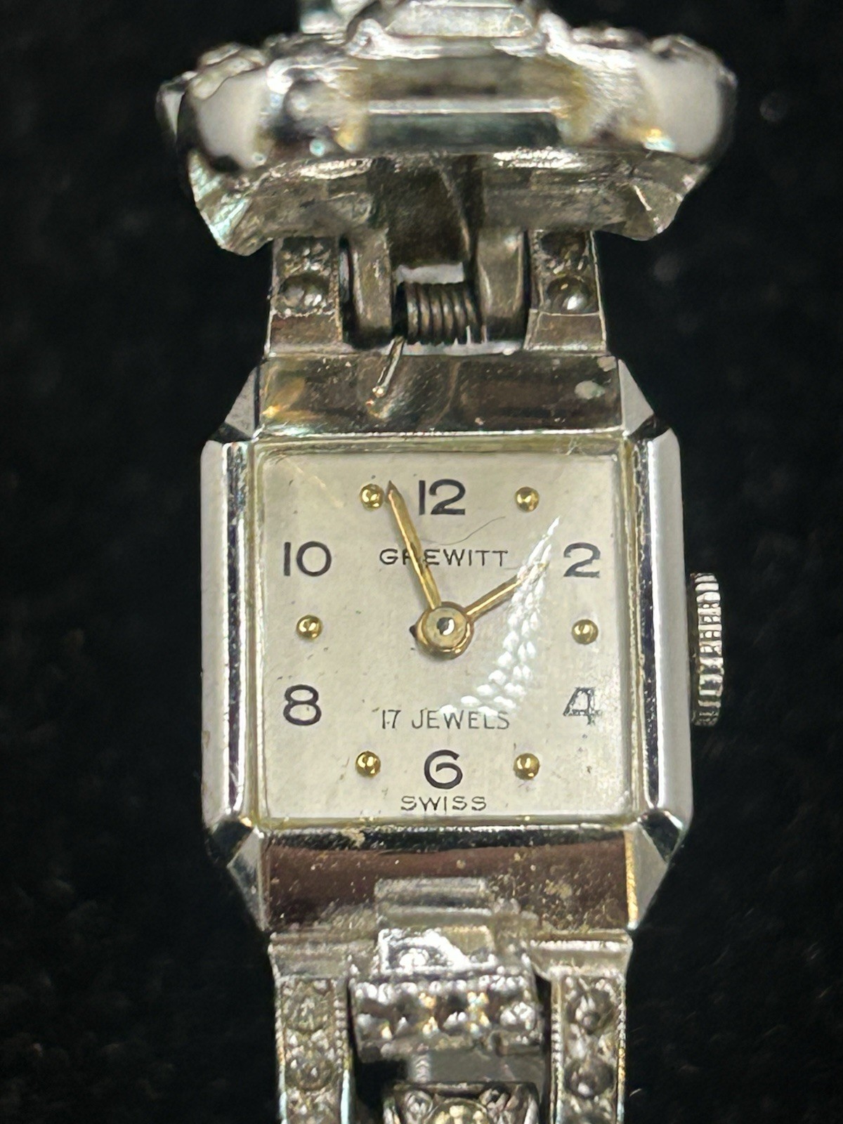 1940’s Grewitt 17 Jewel Ladies Estate Cocktail Watch – RARE