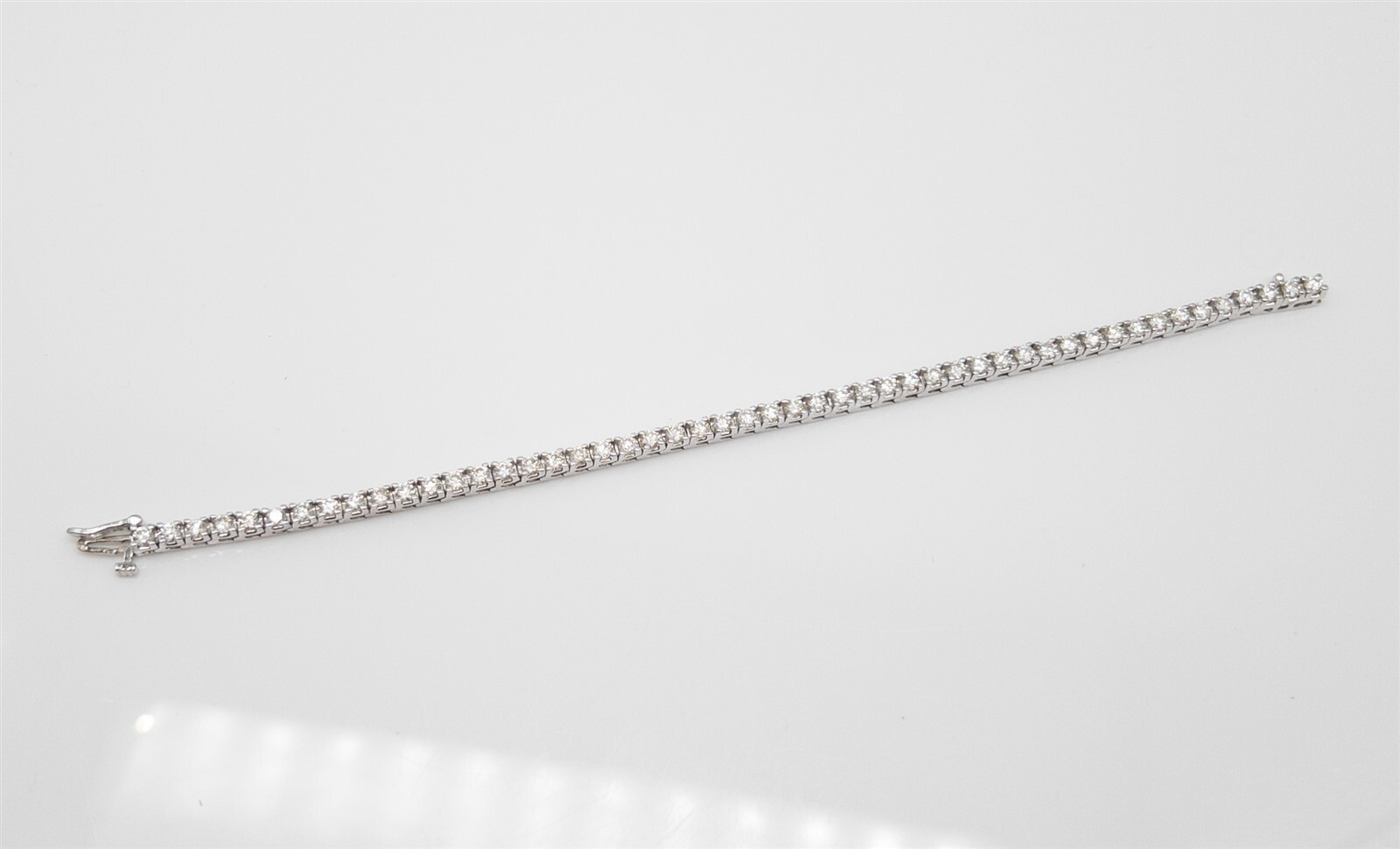 $17,000 7ct VS G IDEAL CUT Natural Diamond 14k White Gold Tennis Bracelet 13g