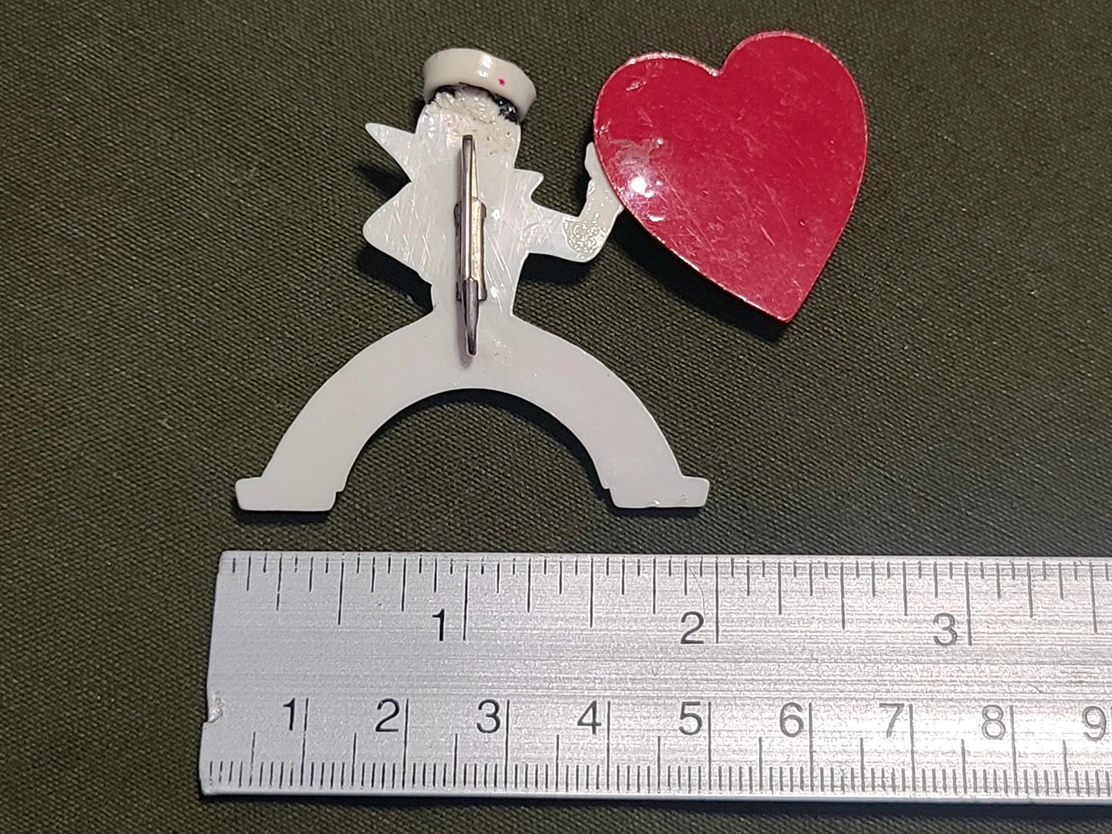 Vintage 1940s Valentine’s Day Sailor Pin WWII Novelty Brooch US Navy Sweetheart