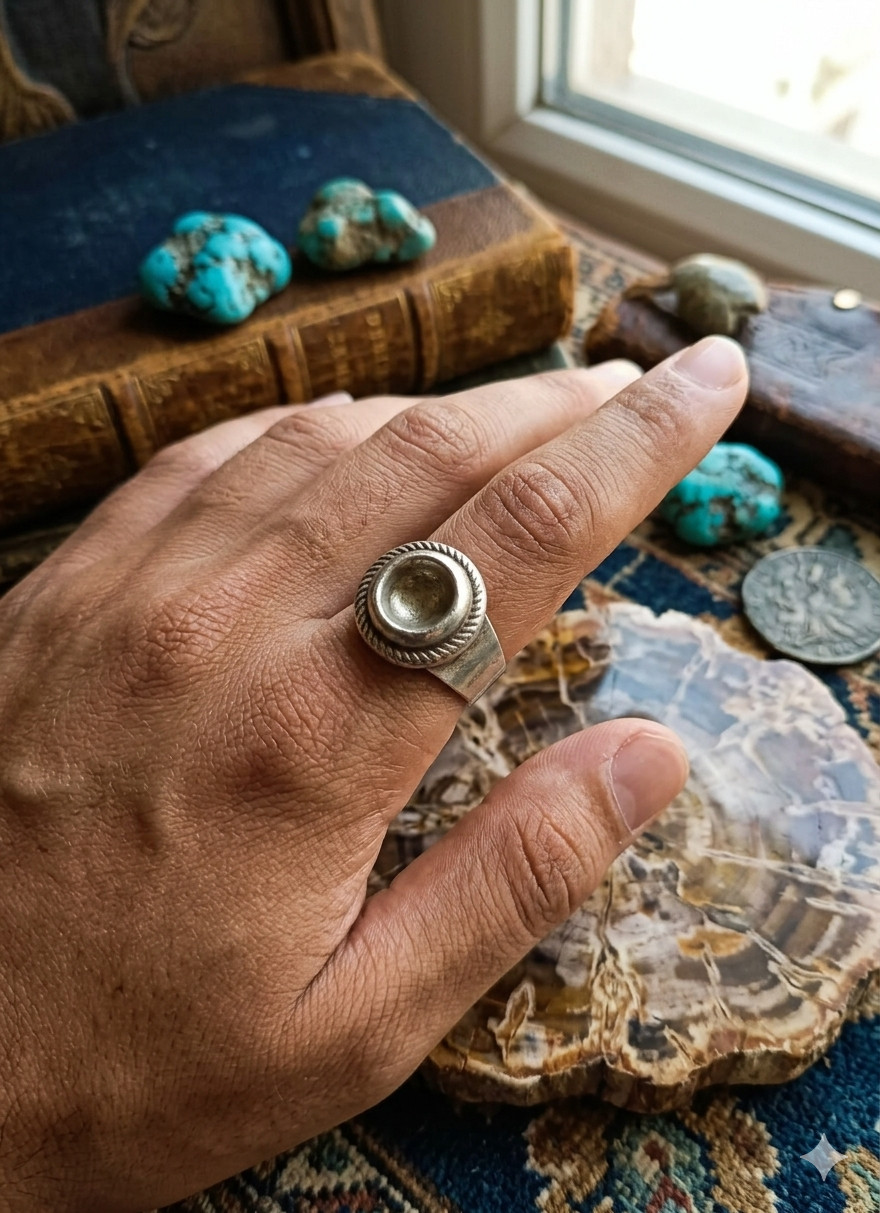 Vintage Silver Dome Ring – Timeless, Elegant Design, Perfect for Any Occasion!