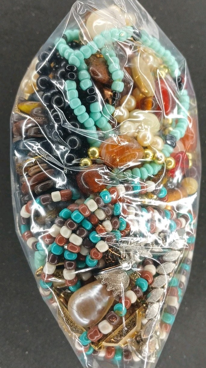 1 + Lb Bag Jewelry Vintage Modern Lot Craft Junk Some Wearable Resell Mix