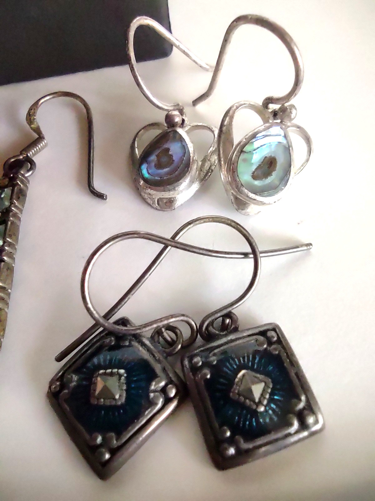Vintage Sterling Silver Mixed ALL Wearable Lot Earrings Ring Pendants *26 Grams