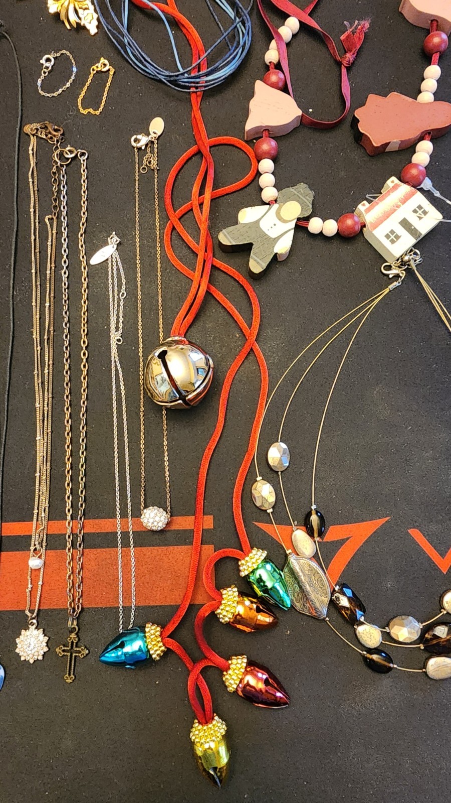 Lot #45 of random estate sale jewelry, necklaces, bracelets, earrings