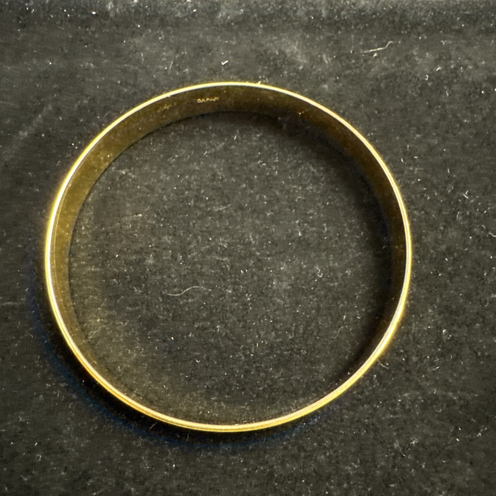Vintage Bangle Yellow Enamel & Metal Bracelet signed Japan