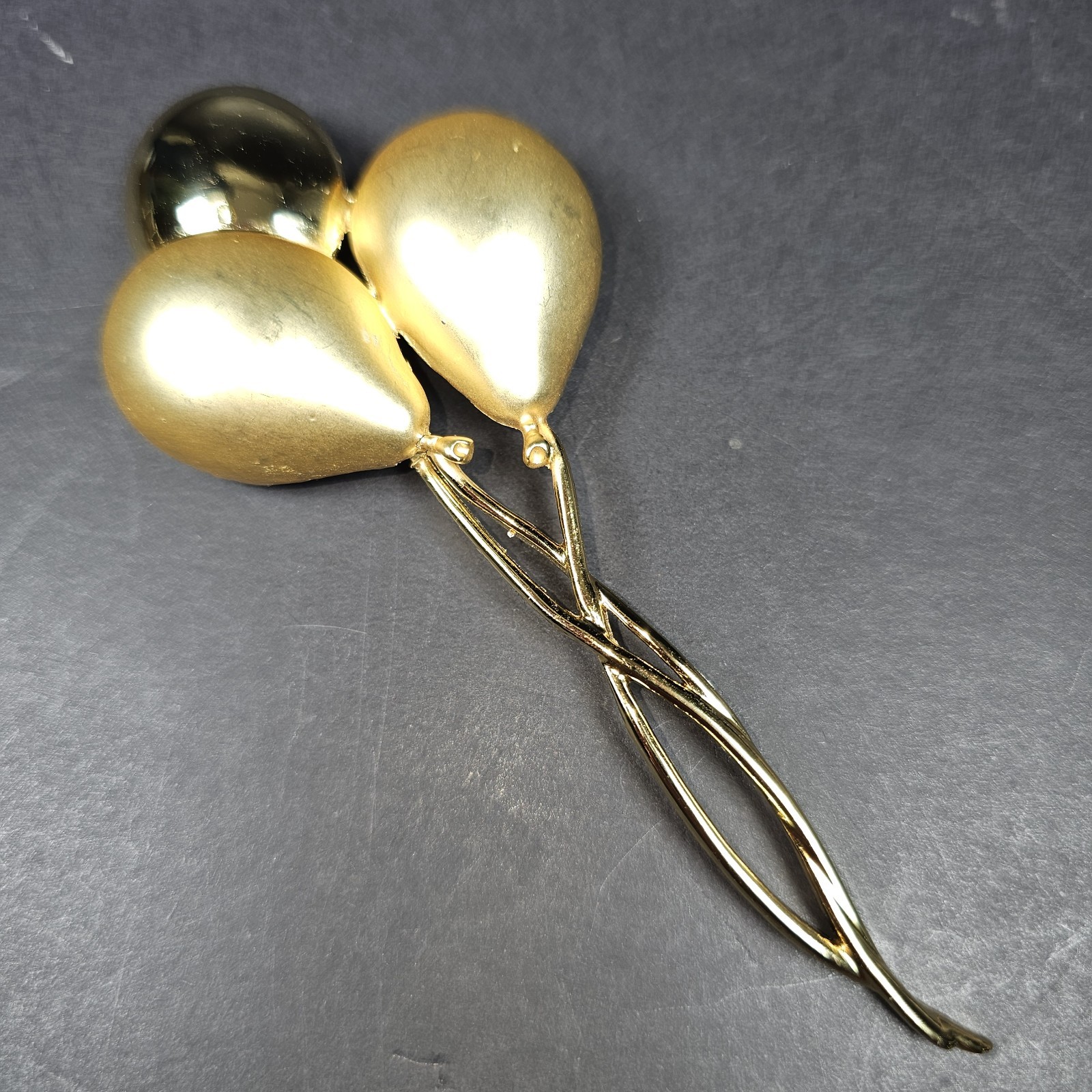 Vintage 10K Gold Plated LARGE BALLOON BROOCH Pin BIRTHDAY ANNIVERSARY RETIREMENT