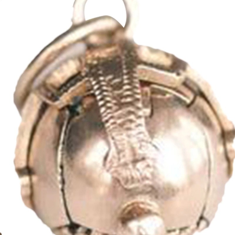 Mini Masonic Transforming Sphere Pendant, Vintage Foldable Ball Necklace TL