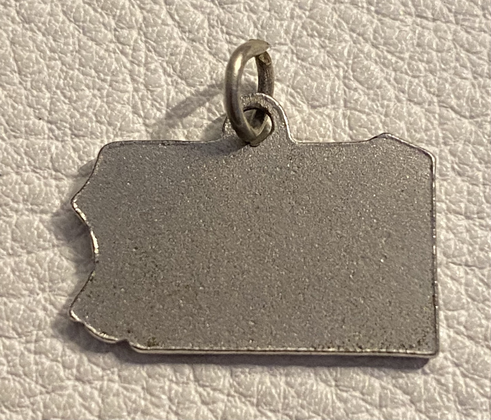 Vintage US Map Charms Retro Silver Cloisonné Enamel