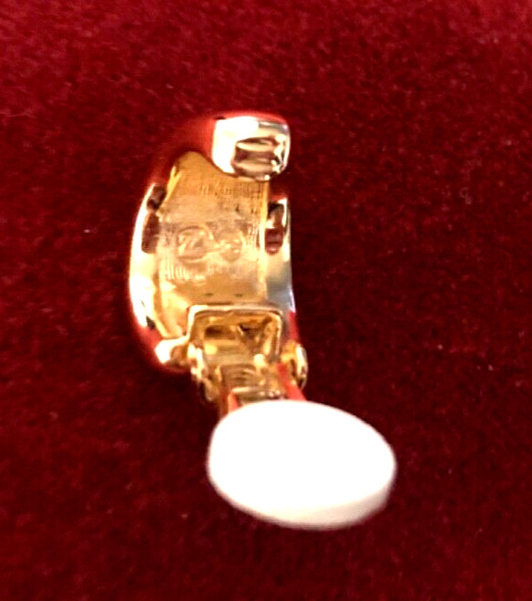 VTG SWAROVSKI Jeweler’s Collection Gold-Plated EARRINGS SWAN+SIGNATURE+COPYRIGHT