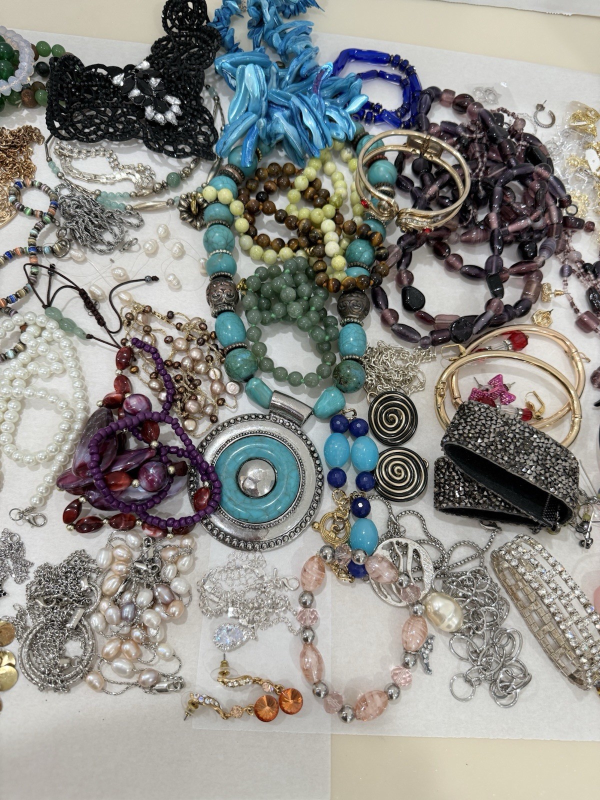 3 Pounds 3 Lbs Vintage & New Jewelry Lot VTG & Now Junk & Wear & Resell