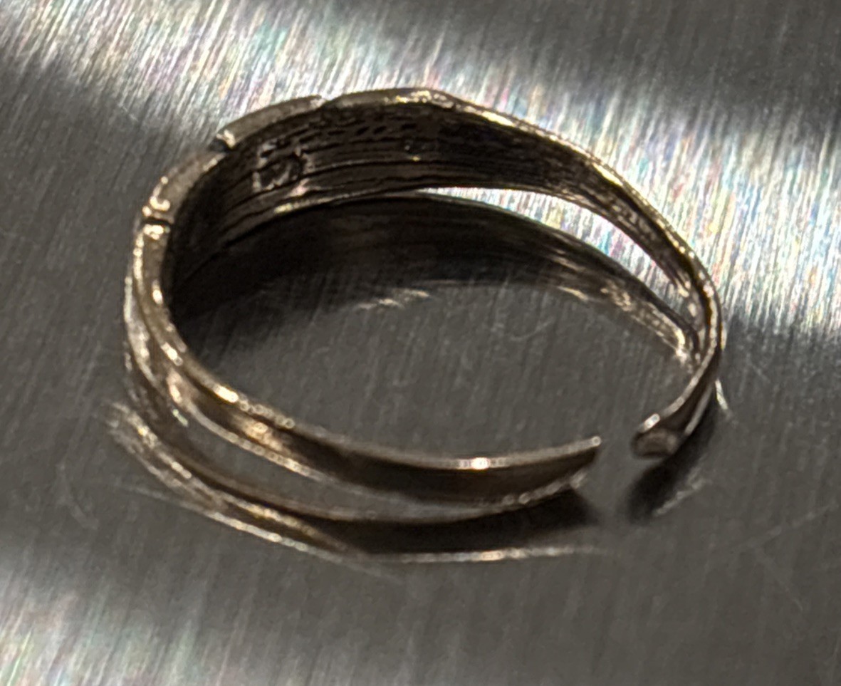 Vintage Little Nemo Gold Plated Rhinestone Childs Ring Size 1
