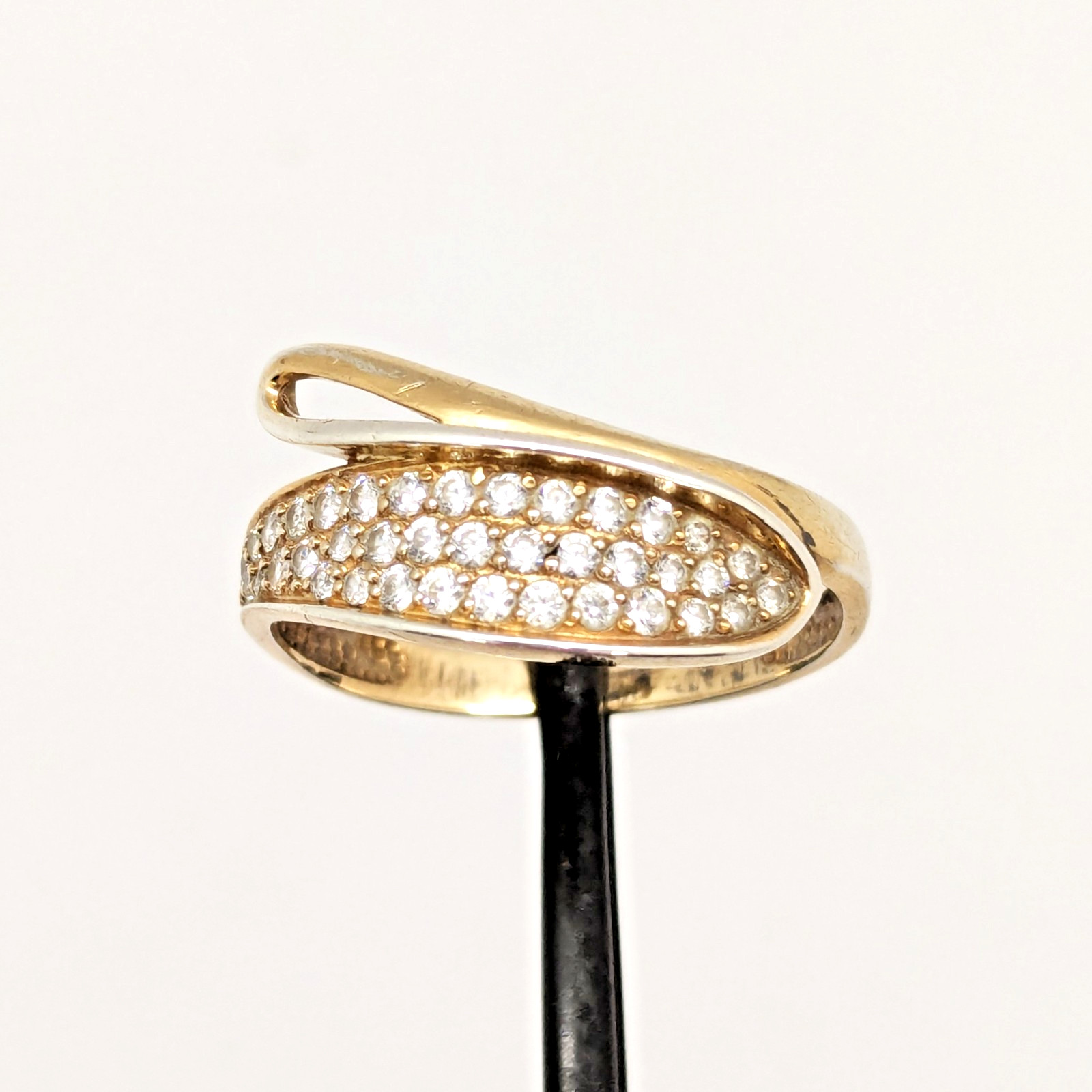 Vintage Elegant RING Silver 925 with Chic Inserts -size: 10.25US (19.8mm) | #65