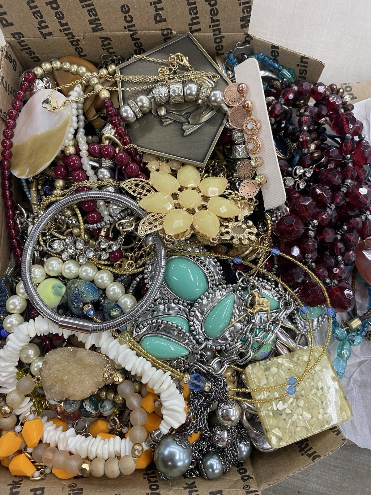 3 Pounds Old Unsearched Jewelry & Crafting GRAB BAG BOX Wear & Craft 3 Lbs LOT